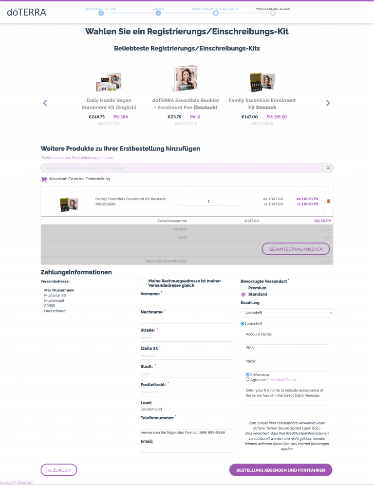 doterra Einschreiben 6