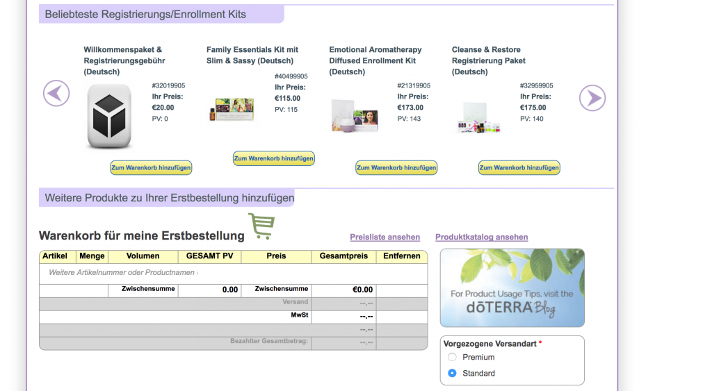 doterra Einschreiben 4
